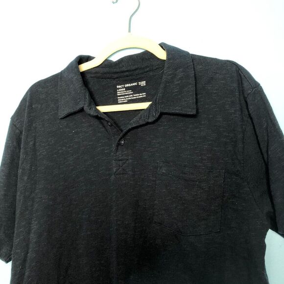Vintage Polo Ralph Lauren Shirt Mens Large Blue Polo Short Sleeve Cotton - Picture 9 of 9
